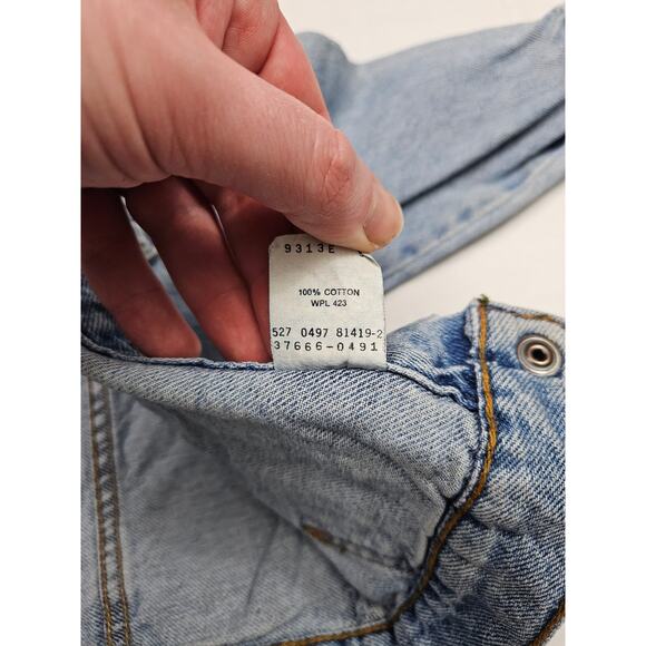 Vintage Levis Denim Jacket Size 4T Blue Tab Trucker USA 90S - Picture 8 of 10